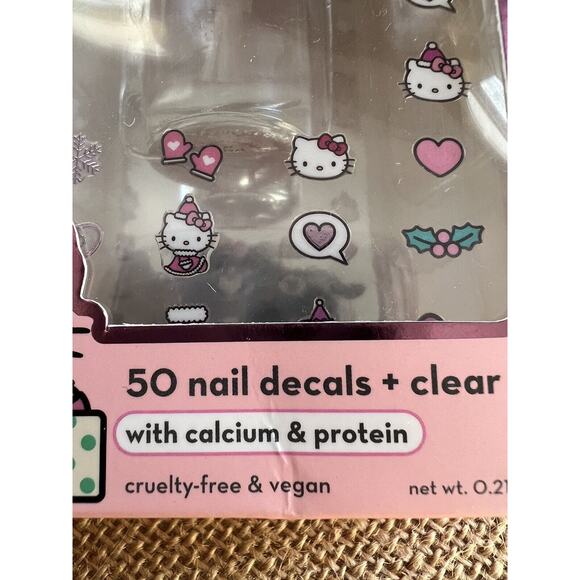 HELLO KITTY-Set of 2-Nail Decals + Clear Polish-Holiday and Halloween!! - Picture 9 of 10